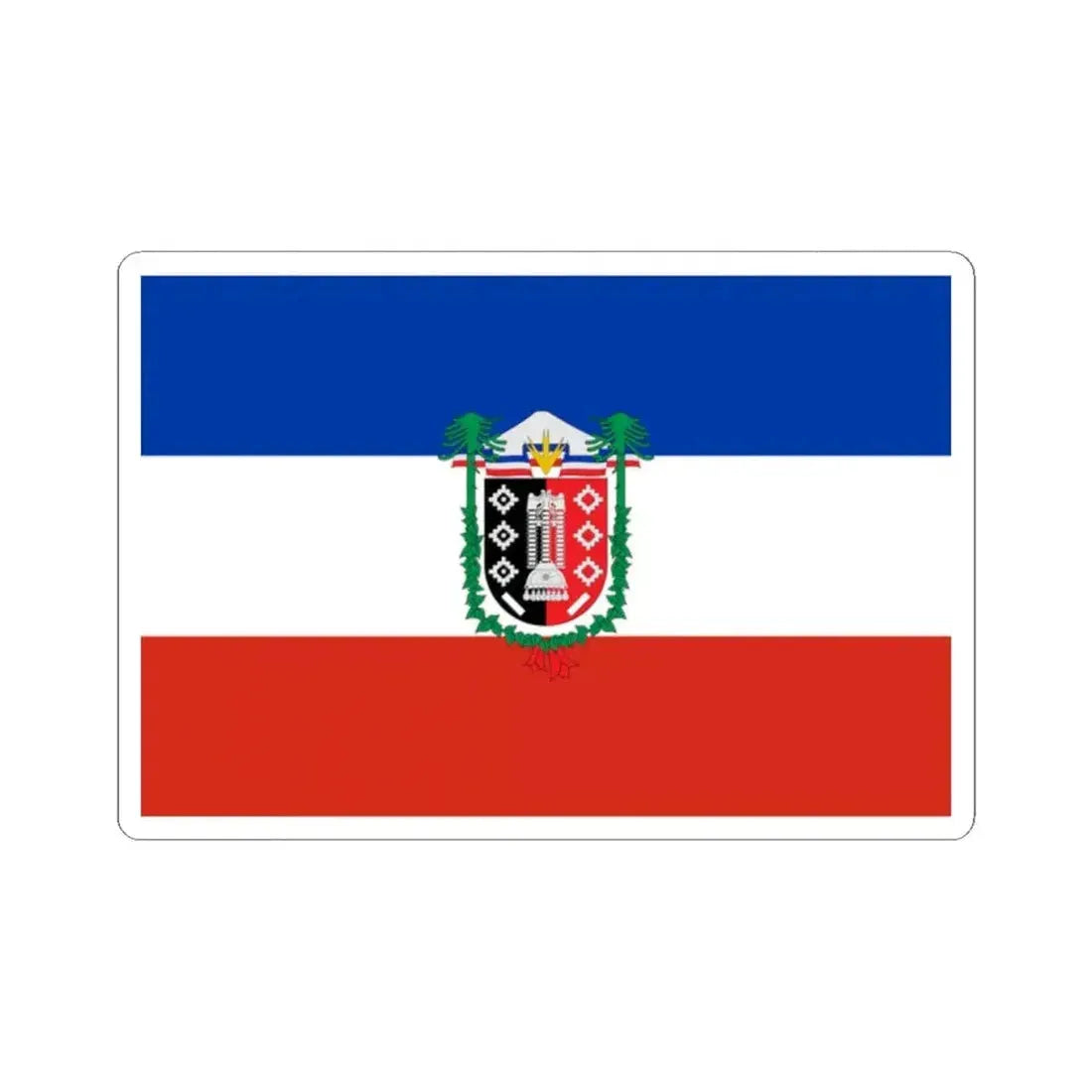 Flag of La Araucania Chile (Chile) STICKER Vinyl Kiss-Cut Decal 2 Inch White - The Sticker Space