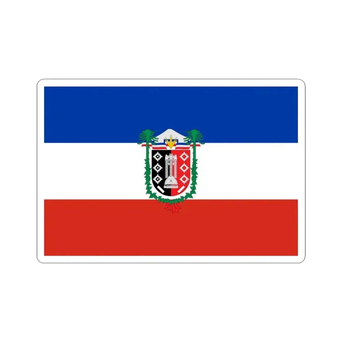 Flag of La Araucania Chile (Chile) STICKER Vinyl Kiss-Cut Decal 3 Inch White - The Sticker Space