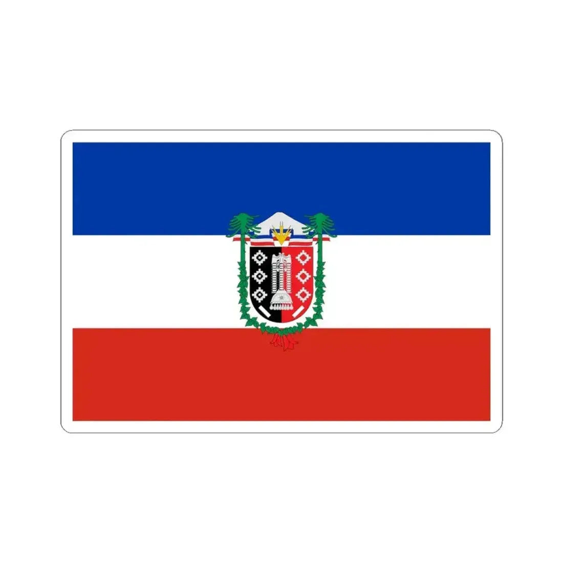 Flag of La Araucania Chile (Chile) STICKER Vinyl Kiss-Cut Decal 4 Inch White - The Sticker Space