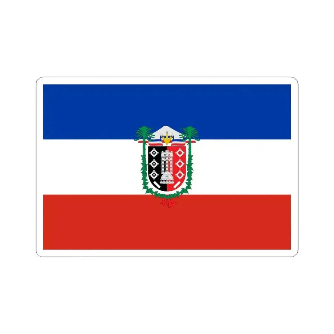 Flag of La Araucania Chile (Chile) STICKER Vinyl Kiss-Cut Decal 6 Inch White - The Sticker Space