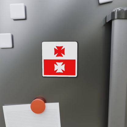 Flag of La Chaux Switzerland - Die-Cut Magnet-The Sticker Space