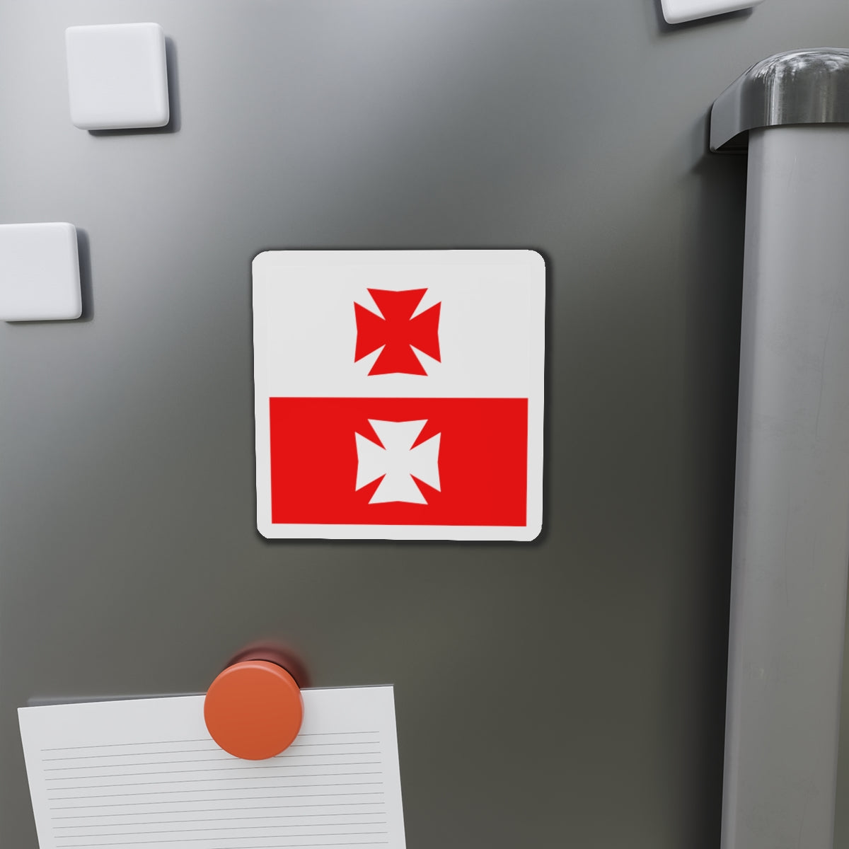 Flag of La Chaux Switzerland - Die-Cut Magnet-The Sticker Space