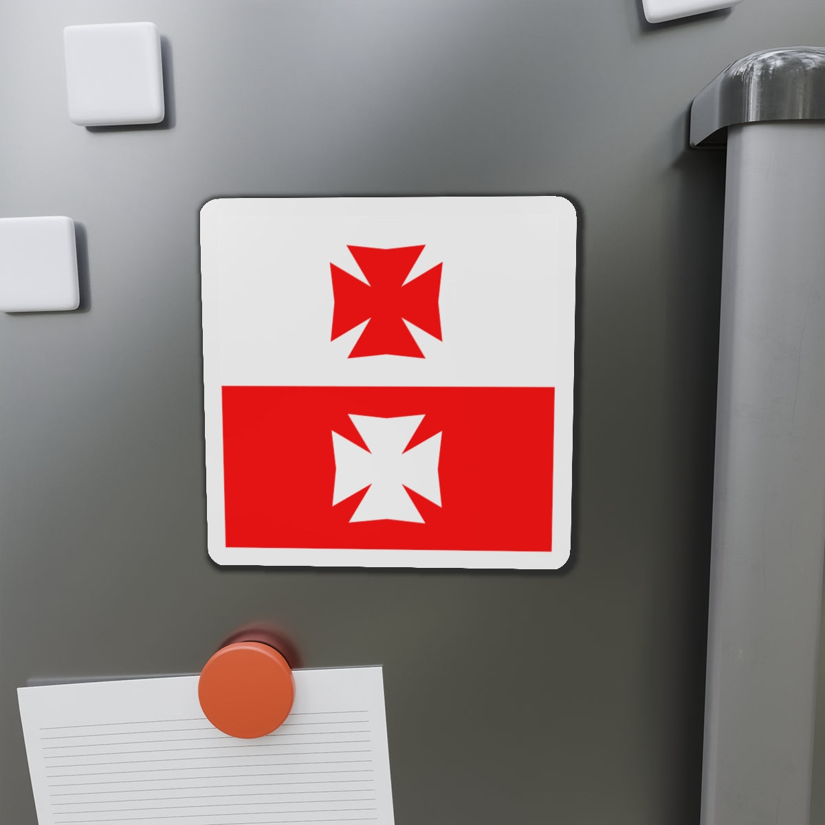 Flag of La Chaux Switzerland - Die-Cut Magnet-The Sticker Space