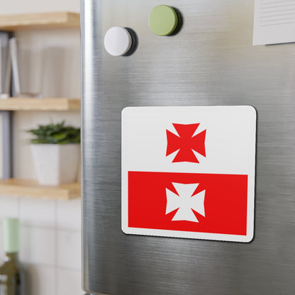 Flag of La Chaux Switzerland - Die-Cut Magnet-The Sticker Space