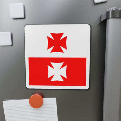 Flag of La Chaux Switzerland - Die-Cut Magnet-The Sticker Space