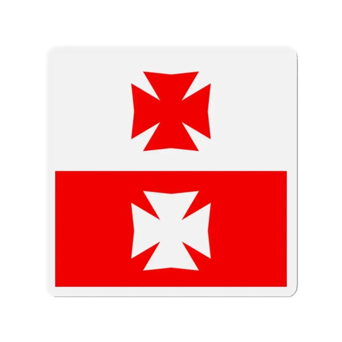 Flag of La Chaux Switzerland - Refrigerator Magnet 2 Inch - The Sticker Space