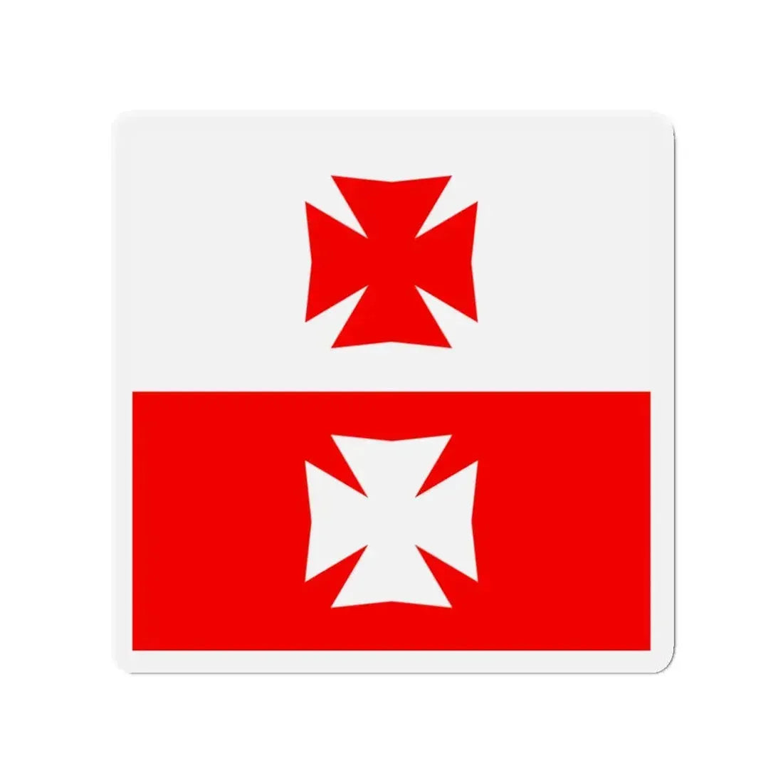 Flag of La Chaux Switzerland - Refrigerator Magnet 3 Inch - The Sticker Space