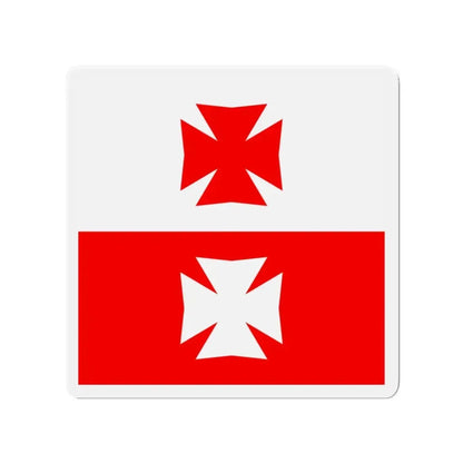 Flag of La Chaux Switzerland - Refrigerator Magnet 3 Inch - The Sticker Space