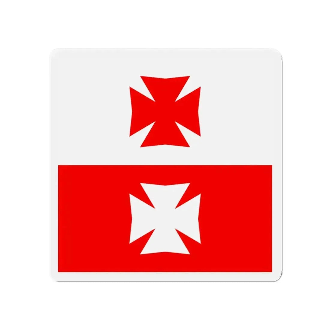 Flag of La Chaux Switzerland - Refrigerator Magnet 4 Inch - The Sticker Space