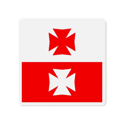 Flag of La Chaux Switzerland - Refrigerator Magnet 4 Inch - The Sticker Space