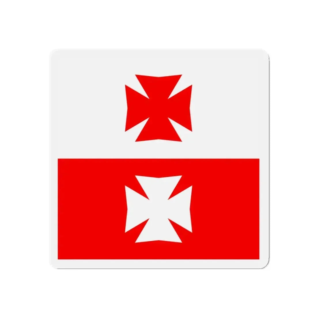 Flag of La Chaux Switzerland - Refrigerator Magnet 5 Inch - The Sticker Space