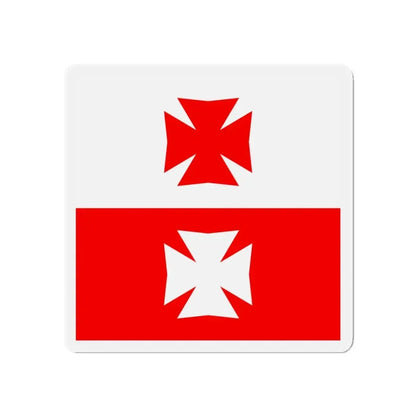 Flag of La Chaux Switzerland - Refrigerator Magnet 5 Inch - The Sticker Space