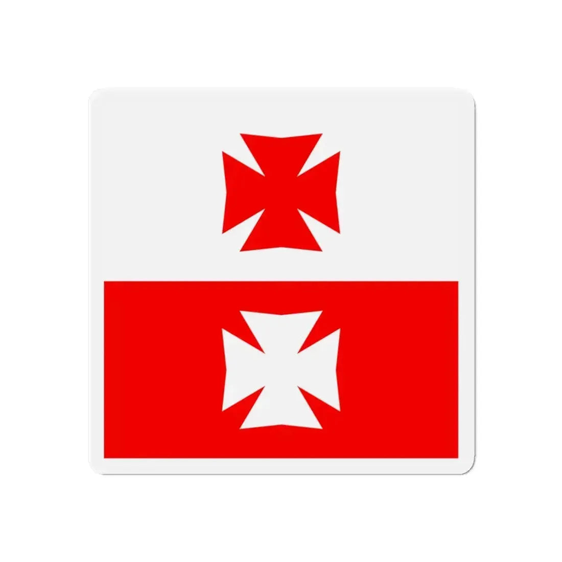 Flag of La Chaux Switzerland - Refrigerator Magnet 6 Inch - The Sticker Space