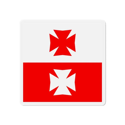 Flag of La Chaux Switzerland - Refrigerator Magnet 6 Inch - The Sticker Space