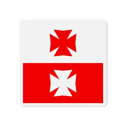 Flag of La Chaux Switzerland - Refrigerator Magnet - The Sticker Space