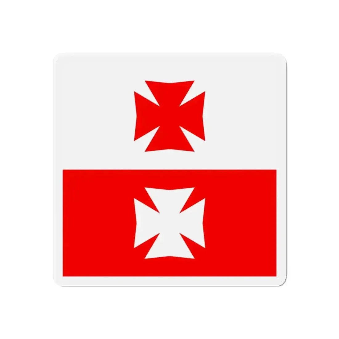 Flag of La Chaux Switzerland - Refrigerator Magnet - The Sticker Space