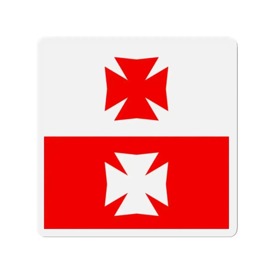 Flag of La Chaux Switzerland - Refrigerator Magnet - The Sticker Space