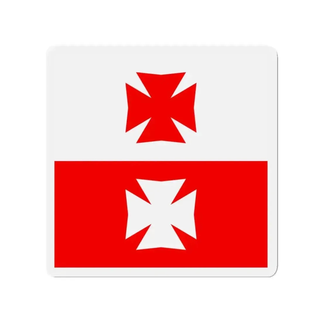 Flag of La Chaux Switzerland - Refrigerator Magnet - The Sticker Space