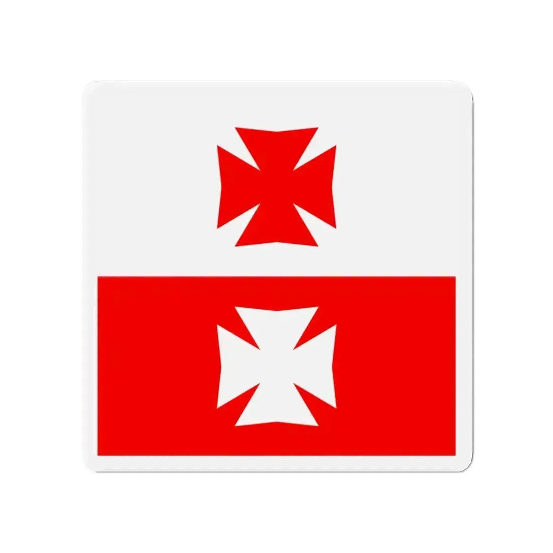 Flag of La Chaux Switzerland - Refrigerator Magnet - The Sticker Space