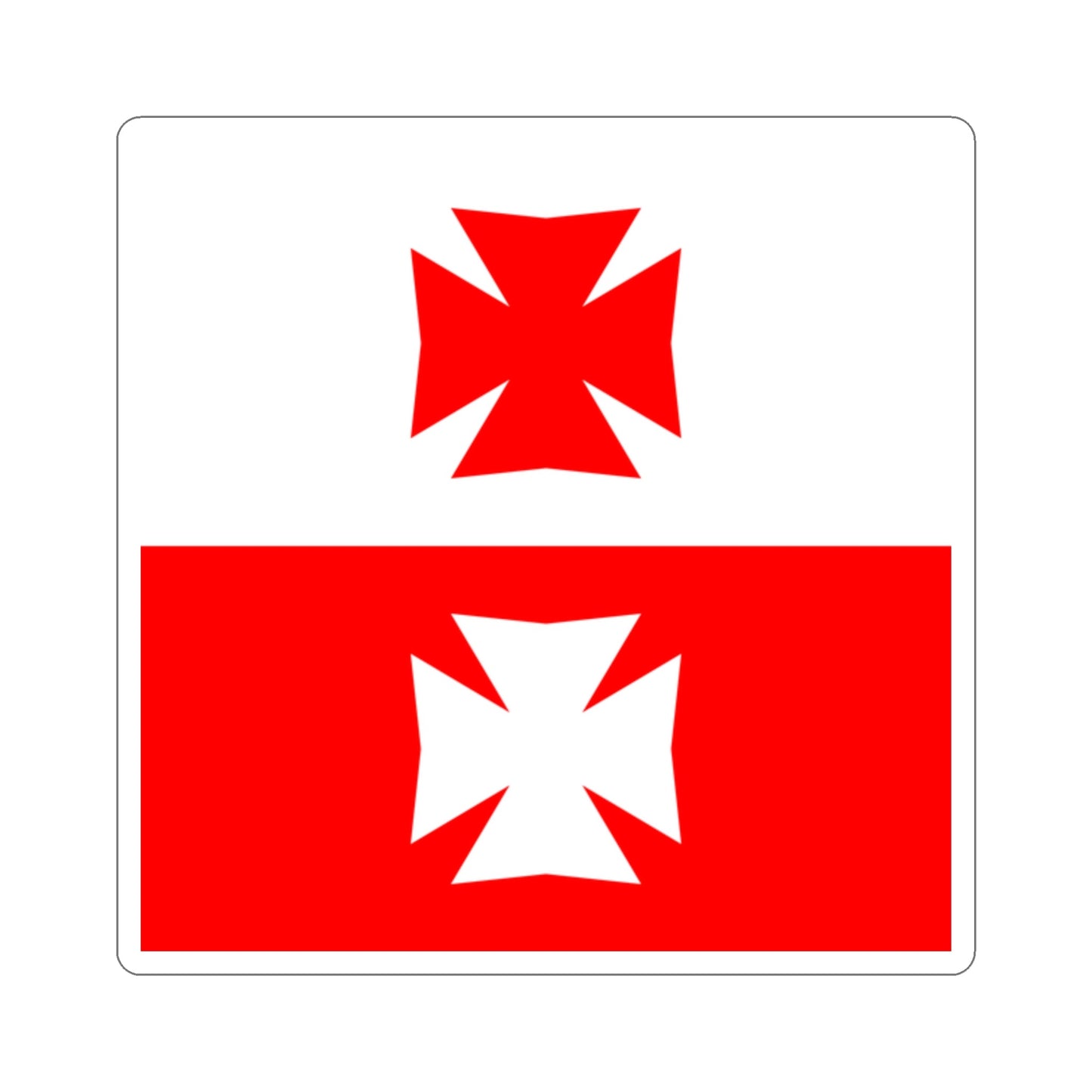 Flag of La Chaux Switzerland STICKER Vinyl Die-Cut Decal-2 Inch-The Sticker Space