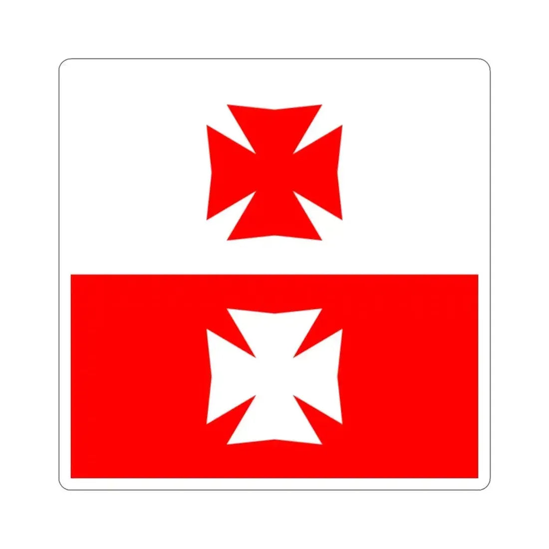 Flag of La Chaux Switzerland STICKER Vinyl Die-Cut Decal 2 Inch - The Sticker Space