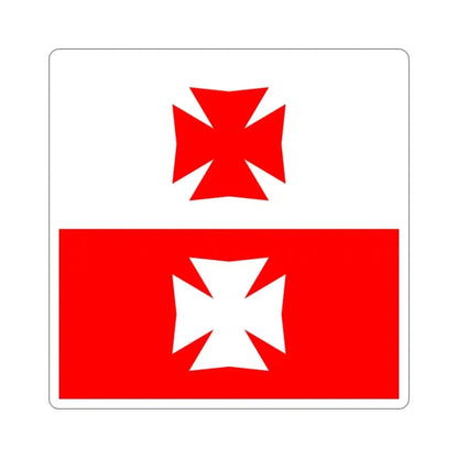 Flag of La Chaux Switzerland STICKER Vinyl Die-Cut Decal 2 Inch - The Sticker Space
