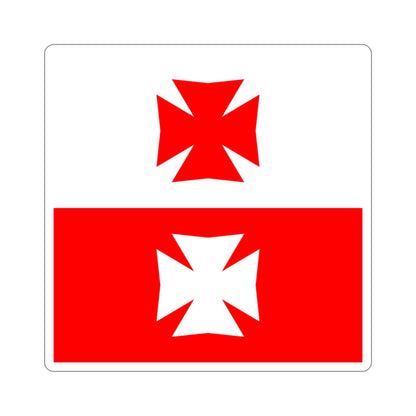 Flag of La Chaux Switzerland STICKER Vinyl Die-Cut Decal-3 Inch-The Sticker Space