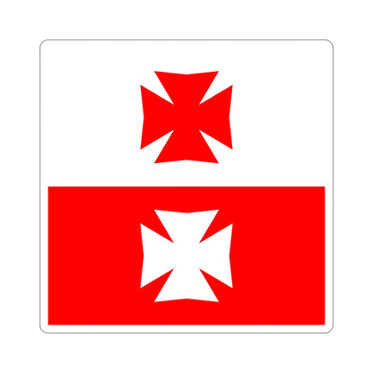 Flag of La Chaux Switzerland STICKER Vinyl Die-Cut Decal-4 Inch-The Sticker Space