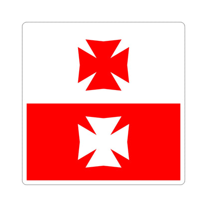 Flag of La Chaux Switzerland STICKER Vinyl Die-Cut Decal-5 Inch-The Sticker Space