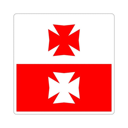 Flag of La Chaux Switzerland STICKER Vinyl Die-Cut Decal 5 Inch - The Sticker Space