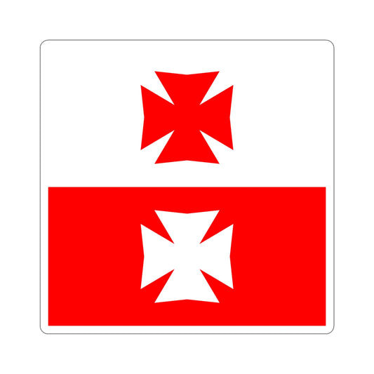 Flag of La Chaux Switzerland STICKER Vinyl Die-Cut Decal-6 Inch-The Sticker Space