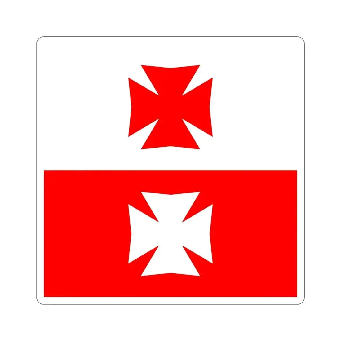 Flag of La Chaux Switzerland STICKER Vinyl Die-Cut Decal 6 Inch - The Sticker Space