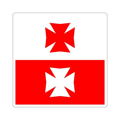 Flag of La Chaux Switzerland STICKER Vinyl Die-Cut Decal 6 Inch - The Sticker Space
