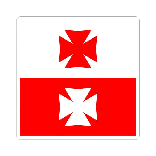 Flag of La Chaux Switzerland STICKER Vinyl Die-Cut Decal 6 Inch - The Sticker Space