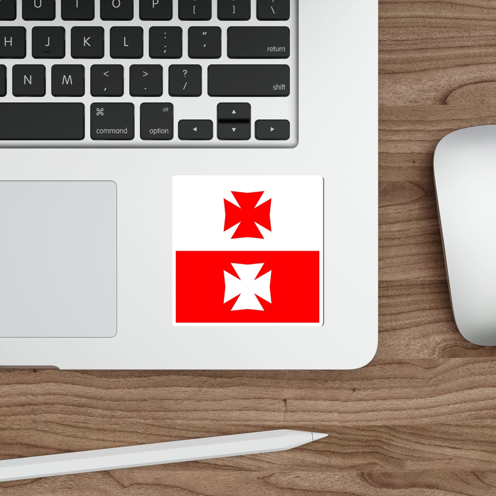 Flag of La Chaux Switzerland STICKER Vinyl Die-Cut Decal-The Sticker Space