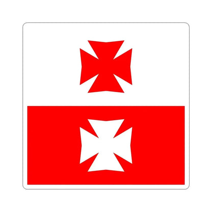 Flag of La Chaux Switzerland STICKER Vinyl Die-Cut Decal - The Sticker Space