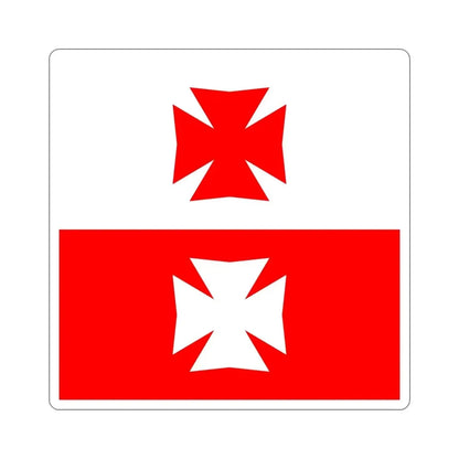Flag of La Chaux Switzerland STICKER Vinyl Die-Cut Decal - The Sticker Space