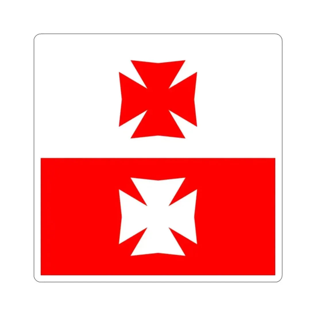 Flag of La Chaux Switzerland STICKER Vinyl Die-Cut Decal - The Sticker Space