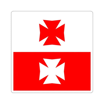 Flag of La Chaux Switzerland STICKER Vinyl Die-Cut Decal - The Sticker Space