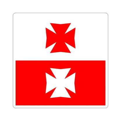 Flag of La Chaux Switzerland STICKER Vinyl Die-Cut Decal - The Sticker Space