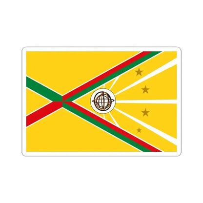 Flag of La Concordia (Ecuador) STICKER Vinyl Kiss-Cut Decal 3 Inch White - The Sticker Space