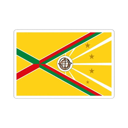 Flag of La Concordia (Ecuador) STICKER Vinyl Kiss-Cut Decal 4 Inch White - The Sticker Space