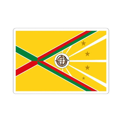 Flag of La Concordia (Ecuador) STICKER Vinyl Kiss-Cut Decal 6 Inch White - The Sticker Space