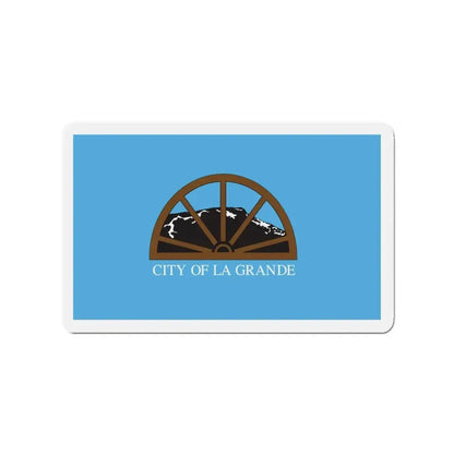 Flag of La Grande Oregon - Refrigerator Magnet 3 Inch - The Sticker Space