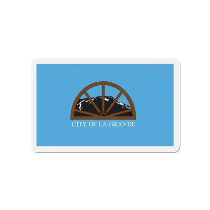 Flag of La Grande Oregon - Refrigerator Magnet 5 Inch - The Sticker Space