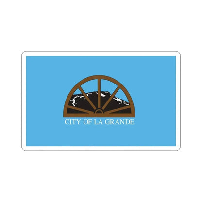 Flag of La Grande Oregon USA STICKER Vinyl Die-Cut Decal 4 Inch - The Sticker Space