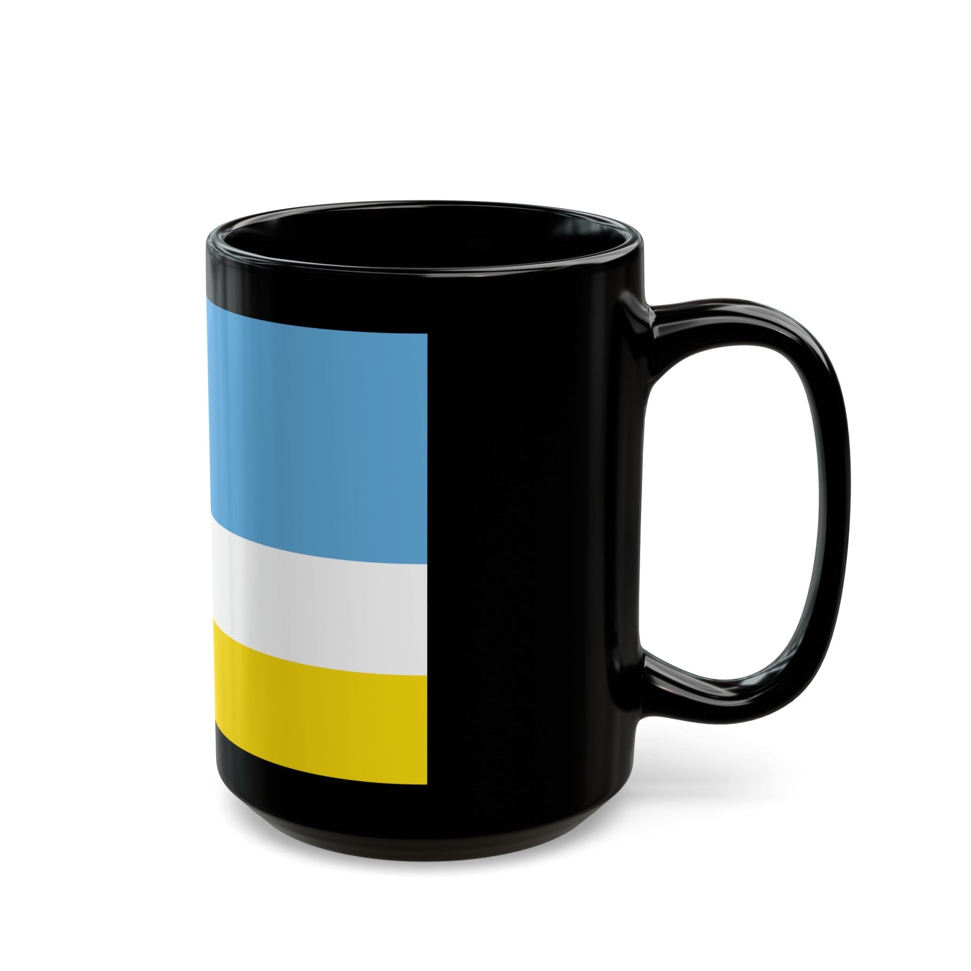 Flag of La Libertad Ecuador - Black Coffee Mug-The Sticker Space