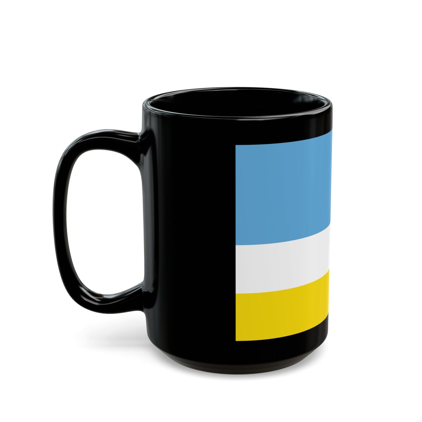 Flag of La Libertad Ecuador - Black Coffee Mug-The Sticker Space