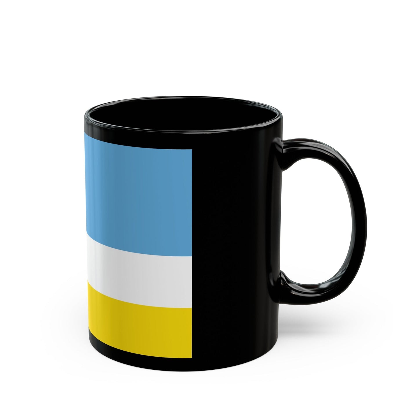 Flag of La Libertad Ecuador - Black Coffee Mug-The Sticker Space