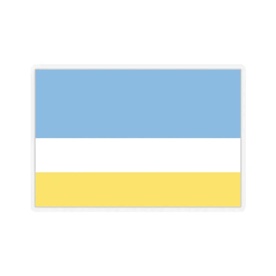 Flag of La Libertad Ecuador - STICKER Vinyl Kiss-Cut Decal 3 Inch Transparent - The Sticker Space